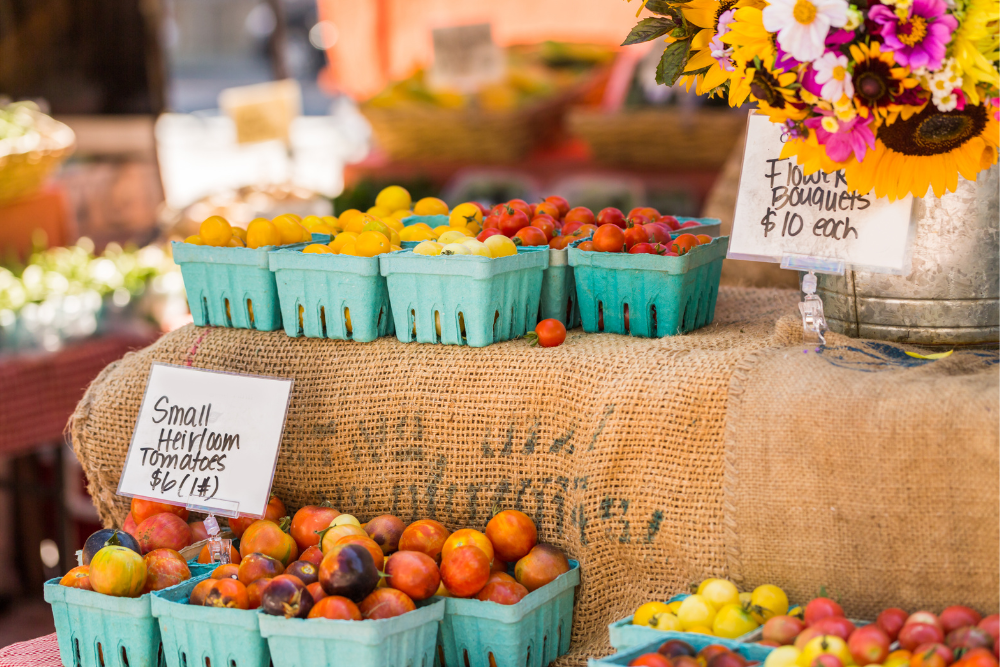 stand at farmers market
